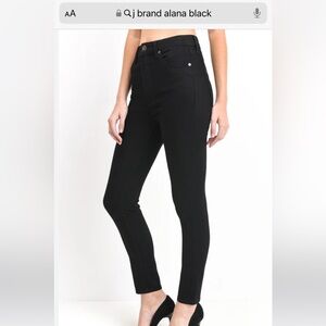 Like new J Brand Alana black jean size 27